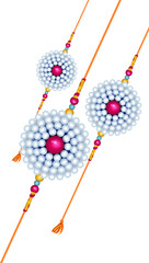 decorative Rakhi for Raksha Bandhan, Indian festival for brother and sister bonding celebration