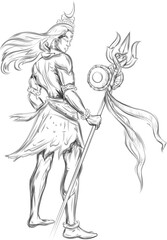 Lord Shiva, Indian God of Hindu for Maha Shivratri festival of India