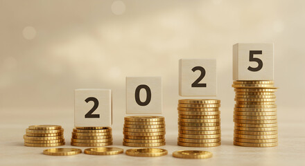 Financial Growth in 2025 Investment Goals Savings Wealth Money Success Prosperity Future Planning Economic Progress Business Finance