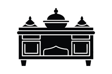 buffet vector silhouette icon