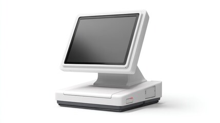 Modern, retro-styled point of sale terminal