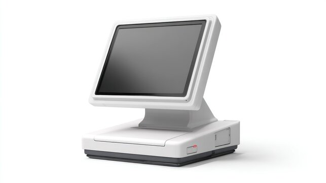 Modern, retro-styled point of sale terminal