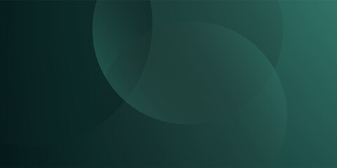 A dark green background with smooth, overlapping circles. The background is green with a gradient texture, creating a modern, abstract style. Minimal abstract circles vector