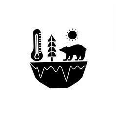 creative Silhouette Global Warming Vector Illustration 