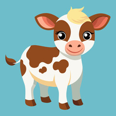 Fototapeta premium funny cow cartoon vector