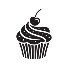vector illustration of cupcake