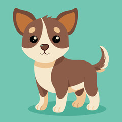 cute cartoon vector dog