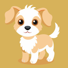 cute cartoon vector dog
