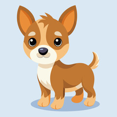 cute cartoon vector dog