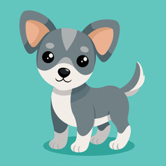 cute cartoon vector dog