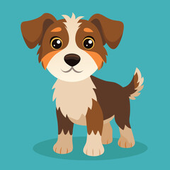 cute cartoon vector dog