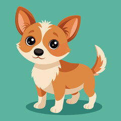 cute cartoon vector dog