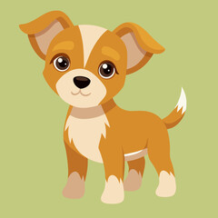cute cartoon vector dog