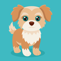 cute cartoon vector dog