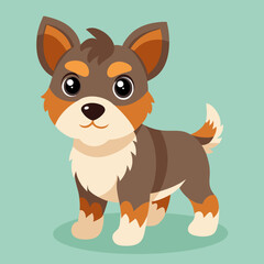 cute cartoon vector dog
