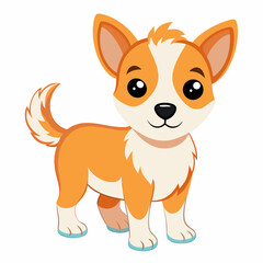 cute cartoon vector dog