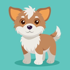 cute cartoon vector dog