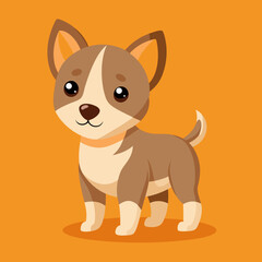 cute cartoon vector dog