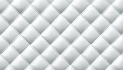 Fototapeta premium White quilted diamond pattern