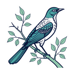 Vector illustration of a bird