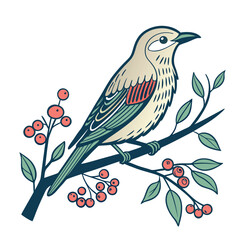Vector illustration of a bird