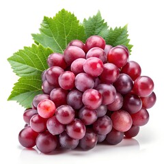 Fototapeta premium red grapes isolated on white