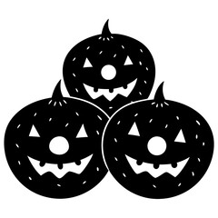 Donuts shaped like jack o lanterns 