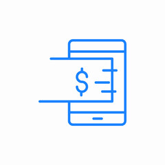 mobile payment icon sign vector