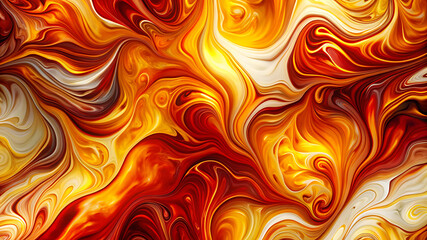Fototapeta premium red orange mustard fire amber yellow gold abstract on white background, PNG