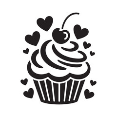 cupcake vector illustration