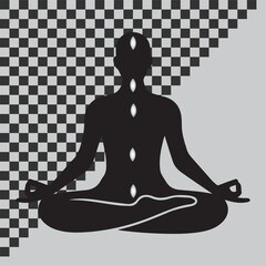 Meditation Pose Wellness & Mind Care Line Icons – Editable Stroke
