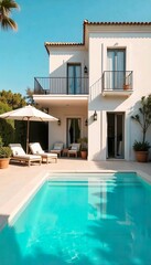 Fototapeta premium House swimming pool