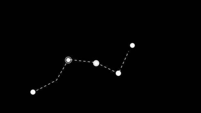 Step-by-step roadmap with included highlight points. Cg progressive motion background.