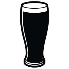 glass of beer isolated on white