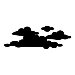 Silhouette of cumulonimbus clouds suggests a gathering storm on the horizon