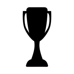 Silhouette of a classic trophy cup representing victory and accomplishment