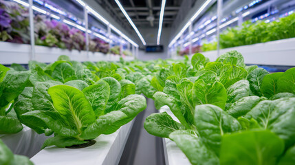 State-of-the-art agriculture technology lab with hydroponics and aeroponics