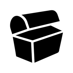 Open Treasure Chest Vector Illustration, a Symbol of Adventure and Discovery