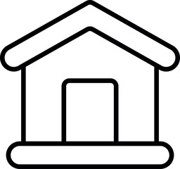dog house icon vector illustration logo template for many purpose. Isolated on white background. Art & Illustration