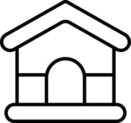 dog house icon vector illustration logo template for many purpose. Isolated on white background. Art & Illustration