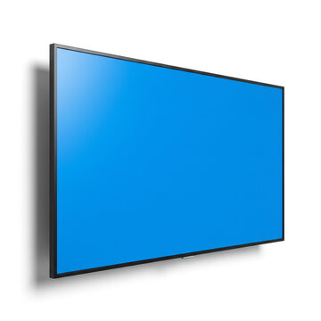 lcd tv screen on wall