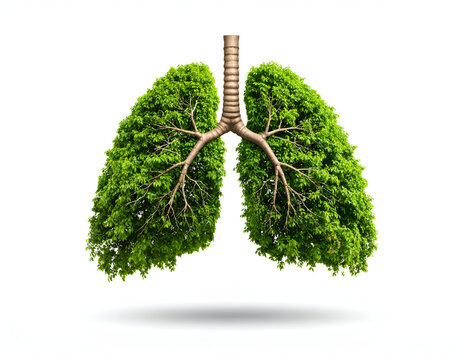A Lung Shapes Green Tree