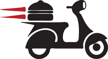 Electric Scooter Delivery Service Icon