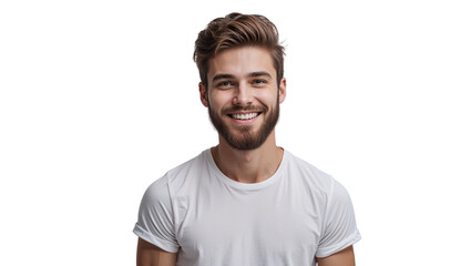 Fototapeta premium Happy young man smiling, portrait