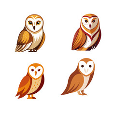 set of funny birds