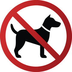No Dogs Allowed Warning Sign Icon