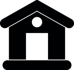 dog house icon vector illustration logo template for many purpose. Isolated on white background. Art & Illustration