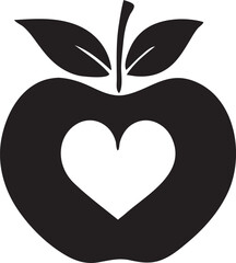 Healthy Apple Heart Symbol