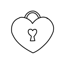 Hand Drawn red heart icon