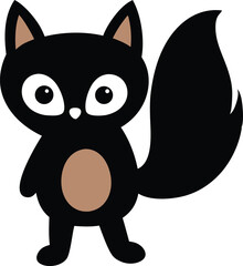 Whimsical Woodland Animals Clipart Set Illustration Silhouettes. Woodland Animal Silhouettes Clipart Set for Illustrations. Cute Woodland Creatures Clipart Set Illustration Silhouettes